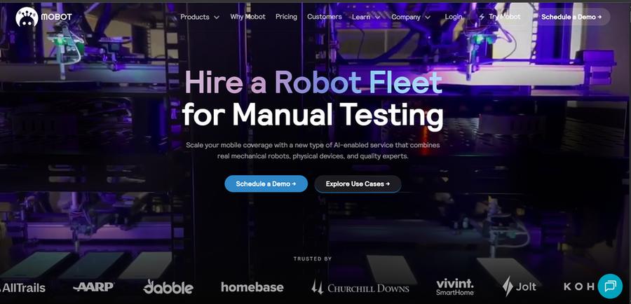 Mobot website homepage