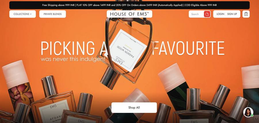 House of EM5 website homepage