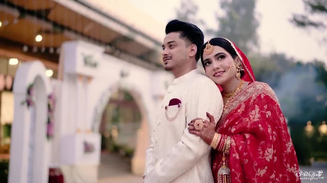 Couple portrait at the venue - wedding album