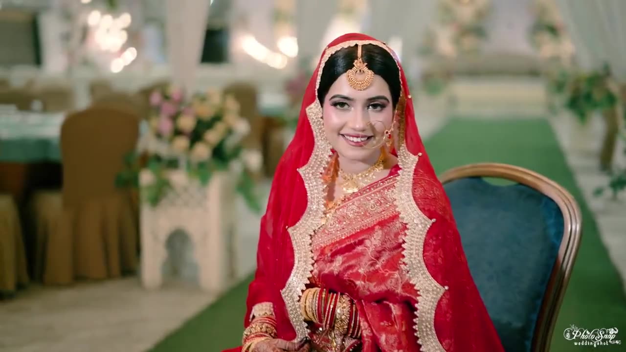 Bridal portrait at the reception - wedding album